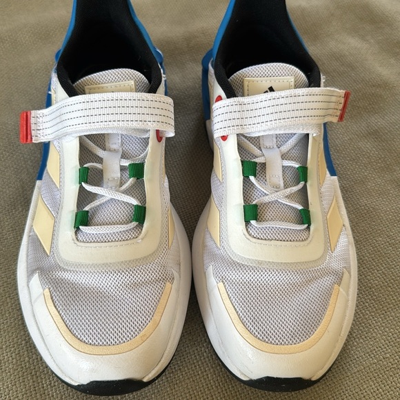 adidas x Lego Kids' Tech RNR Elastic Lace Shoes, White/Blue 5.5 - Picture 12 of 12